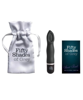 Черный мини-вибратор для клитора Sweet Touch - 13,9 см.