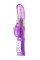 Фиолетовый вибратор High-Tech fantasy с бабочкой для клитора - 22,4 см.