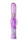 Фиолетовый вибратор High-Tech fantasy с бабочкой для клитора - 22,4 см.