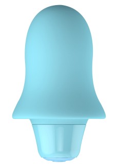 Голубой вибростимулятор STELLA BULLET - 7,5 см.