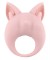 Нежно-розовое перезаряжаемое эрекционное кольцо Kitten Kiki