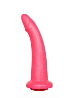 Розовый плаг-массажёр для стимуляции простаты - 16 см.