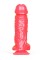 Большой розовый фаллоимитатор на присоске - 20,5 см.