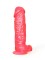 Большой розовый фаллоимитатор на присоске - 20,5 см.