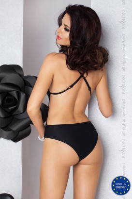 Боди в полоску с нежным кружевом и шнуровкой Larisa