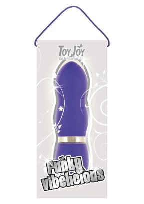 Фиолетовый вибромассажер FUNKY VIBELICIOUS - 11 см.