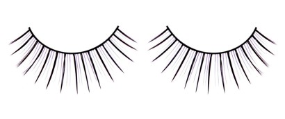 Чёрные накладные разделенные ресницы Deluxe