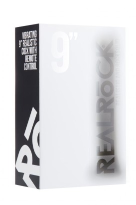 Чёрный вибратор-реалистик Vibrating Realistic Cock 9  With Scrotum - 23,5 см.