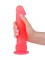 Розовый стимулятор-фаллос на присоске - 20,5 см.