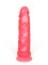 Розовый стимулятор-фаллос на присоске - 20,5 см.