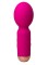 Ярко-розовый мини-wand вибратор для стимуляции эрогенных зон
