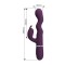 Фиолетовый вибратор с функцией волновой стимуляции Laursen - 24,9 см.