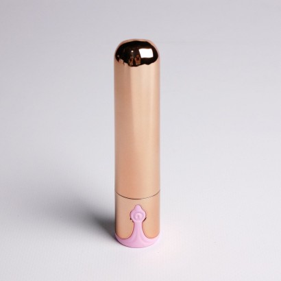 Золотистая перезаряжаемая вибропуля - 9,5 см.