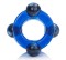 Голубое двойное эрекционное кольцо с магнитами Magnetic Power Ring