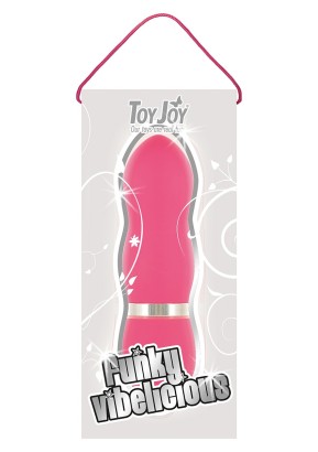 Розовый вибромассажер FUNKY VIBELICIOUS - 11 см.