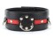 Черно-красный ошейник на пряжке