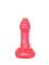 Розовый анальный фаллоимитатор для стимуляции простаты - 7,1 см.