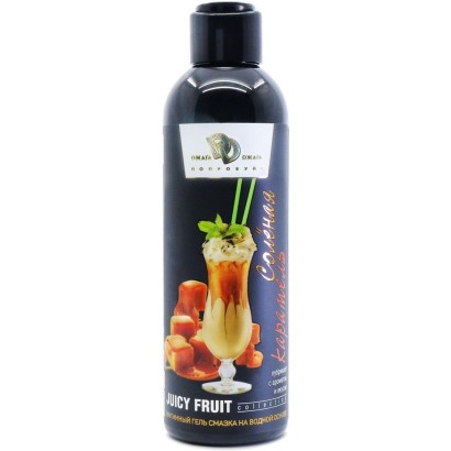 Интимный гель-смазка JUICY FRUIT с ароматом солёной карамели - 200 мл.