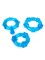 Набор из 3 синих эрекционных колец с различным рельефом