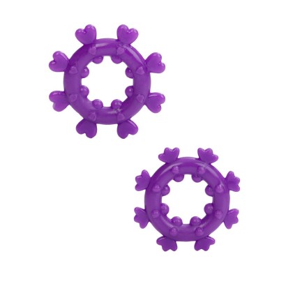 Набор из двух фиолетовых эрекционных колец MAGIC LOVE RINGS