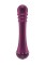 Вибратор с ребристой головкой The Emerald Purple - 16,3 см.