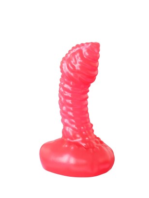 Розовый анальный фаллоимитатор для массажа простаты - 9,5 см.