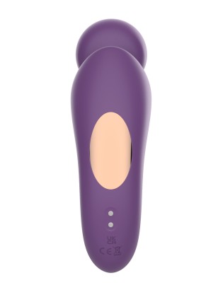 Фиолетовый изогнутый wand-вибратор