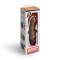 Коричневый вибратор-реалистик 6  Realistic Vibrator - 17 см.