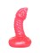 Розовый пупырчаты массажёр простаты - 11 см.