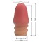 Телесная насадка на пенис Jeremy - 7 см.
