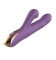 Фиолетовый вибратор-кролик с возвратно-поступательной стимуляцией