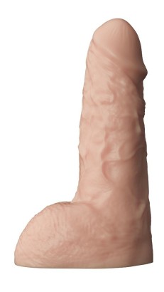 Телесный фаллоудлинитель с мошонкой Cock Next - 19 см.