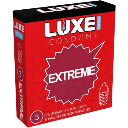 Текстурированные презервативы LUXE Royal Extreme - 3 шт.