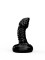 Чёрный плаг-массажёр для простаты - 7,2 см.