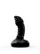 Чёрный плаг-массажёр для простаты - 7,2 см.