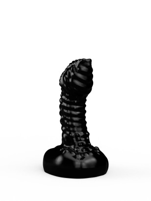 Чёрный плаг-массажёр для простаты - 7,2 см.