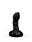 Чёрный плаг-массажёр для простаты - 7,2 см.