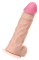 Телесный реалистичный фаллоимитатор для фистинга на присоске - 28 см.