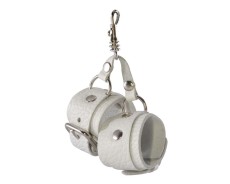 Белый брелок  Наручники 