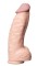 Телесный фаллоимитатор-гигант Real Bomb - 26 см.