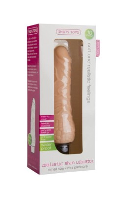 Телесный вибратор-реалистик Realistic Skin Vibrator Small - 16,3 см.