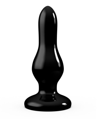 Черная анальная пробка MAGNUM 13 - 14 см.