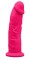 Ярко-розовый вибратор-реалистик Silexd Model 2 - 17,5 см.