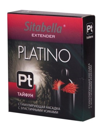 Стимулирующая насадка с шипиками по бокам Platino  Тайфун 