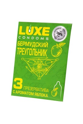 Презервативы Luxe  Бермудский треугольник  с яблочным ароматом - 3 шт.