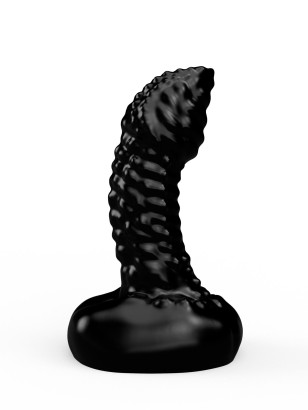 Чёрный плаг-массажёр для простаты - 11 см.