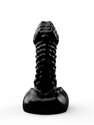 Чёрный плаг-массажёр для простаты - 11 см.