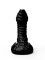Чёрный плаг-массажёр для простаты - 11 см.