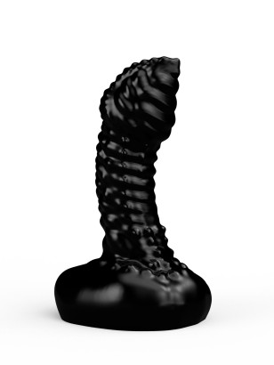 Чёрный плаг-массажёр для простаты - 11 см.