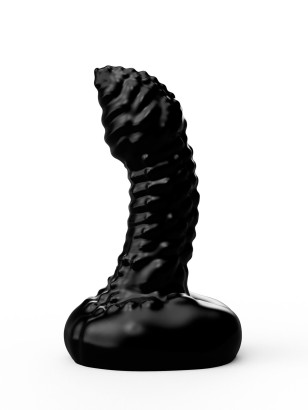 Чёрный плаг-массажёр для простаты - 11 см.